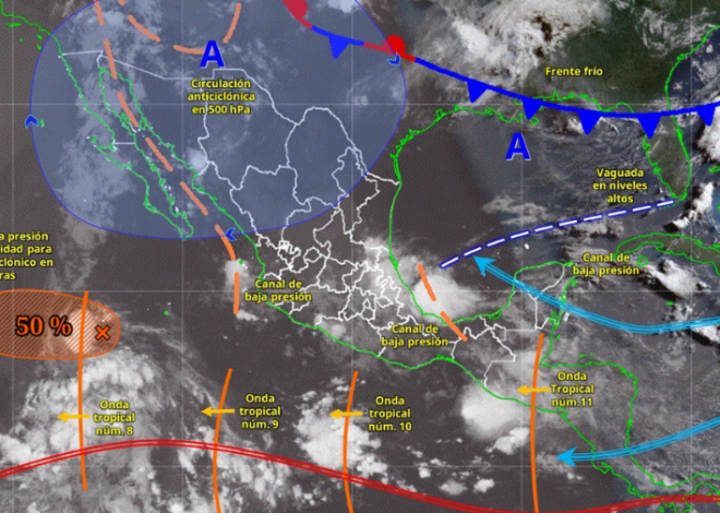 Onda tropical 11 se acerca a Quintana Roo; prevén lluvias y oleaje