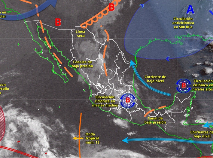 Lluvias fuertes y calor de hasta 40 grados marcarán el martes en Quintana Roo
