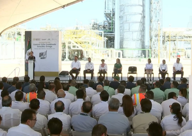 Sheinbaum inaugura planta eléctrica que beneficiará a 3.8 millones en Baja California