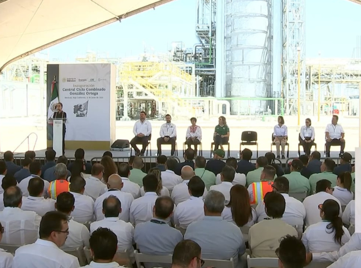 Sheinbaum inaugura planta eléctrica que beneficiará a 3.8 millones en Baja California