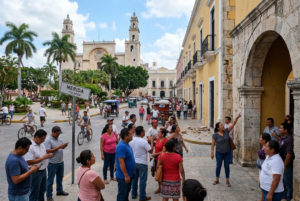 Nuevo sismo sacude Yucatán durante la madrugada