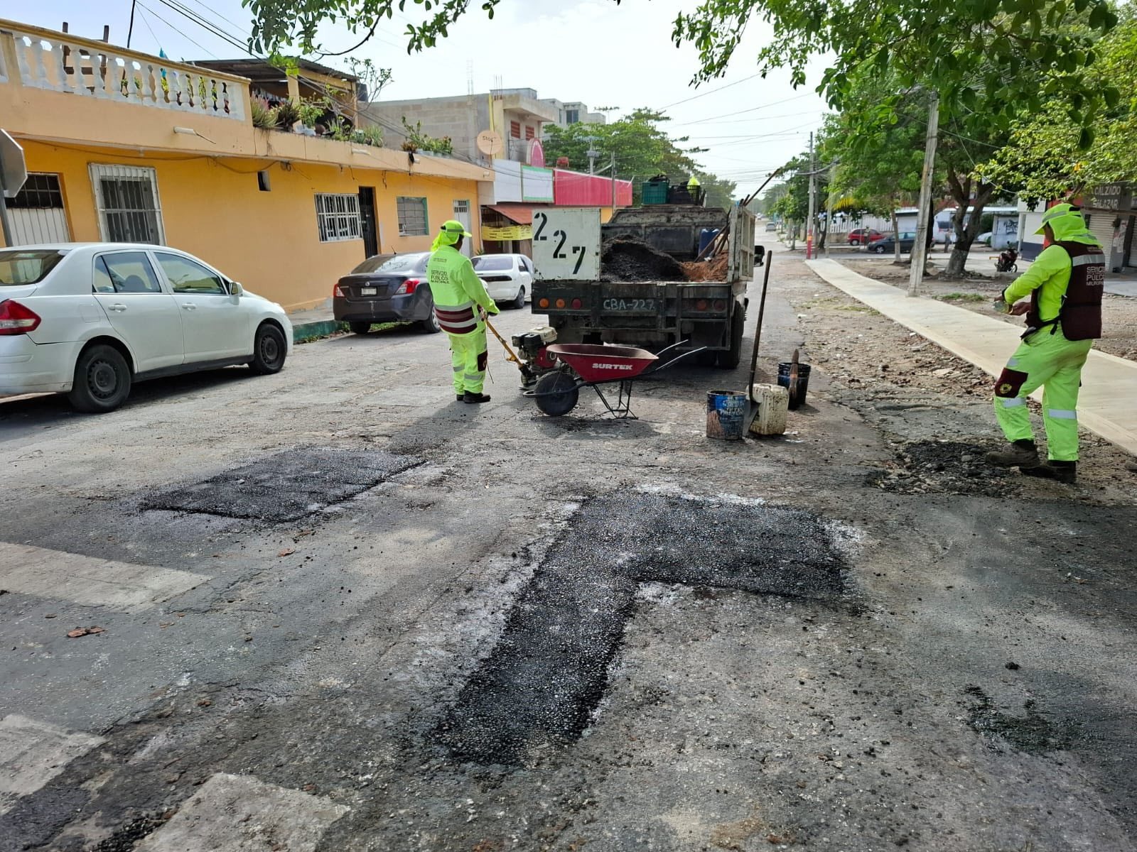 Lluvias disparan reportes de baches en Cancún