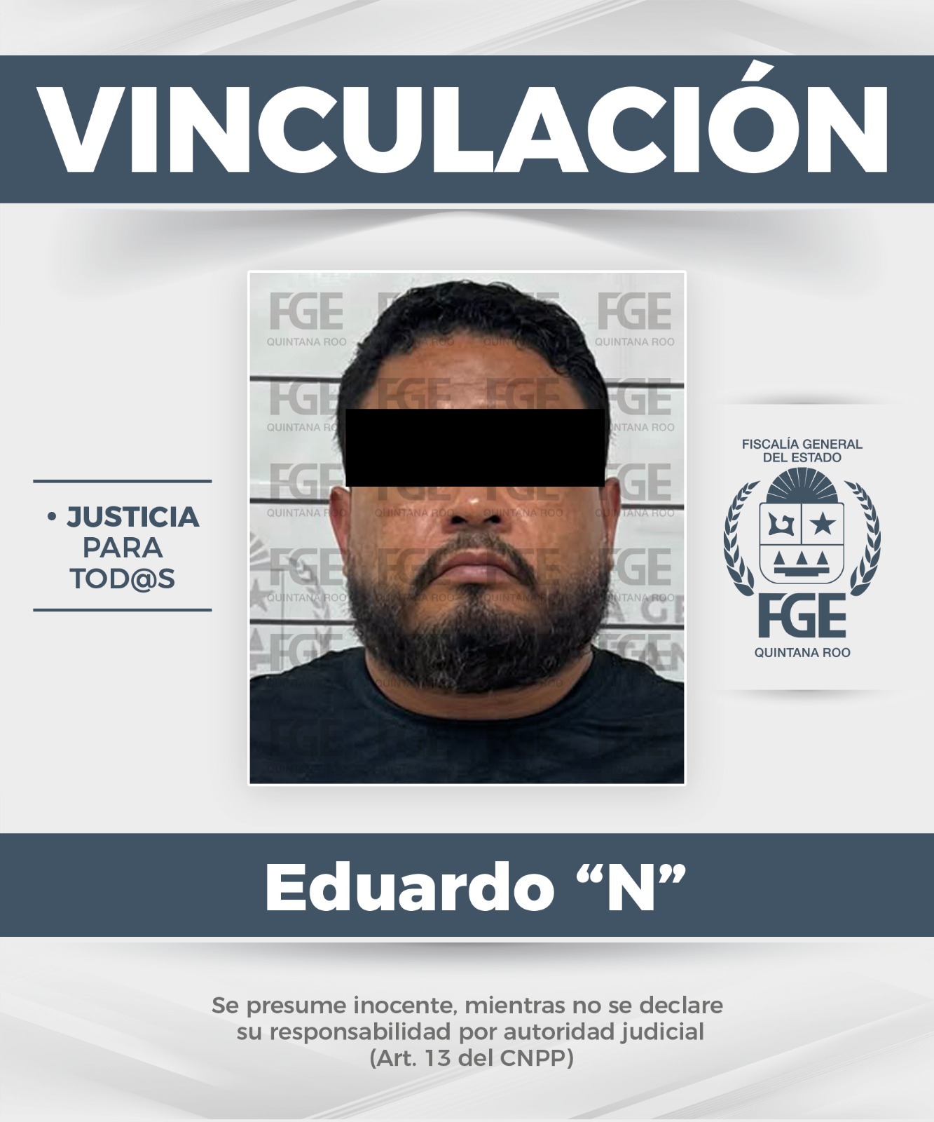 Vinculan a proceso a Eduardo “N” por trata de personas en Cancún