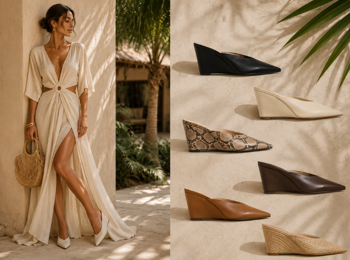Zapatos de tacón cuña, tus grandes aliados para un elegante verano