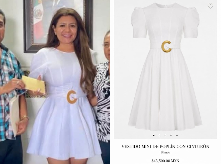 Vestido de lujo y acusaciones de opacidad colocan a alcaldesa de Acatlán en el centro de la polémica