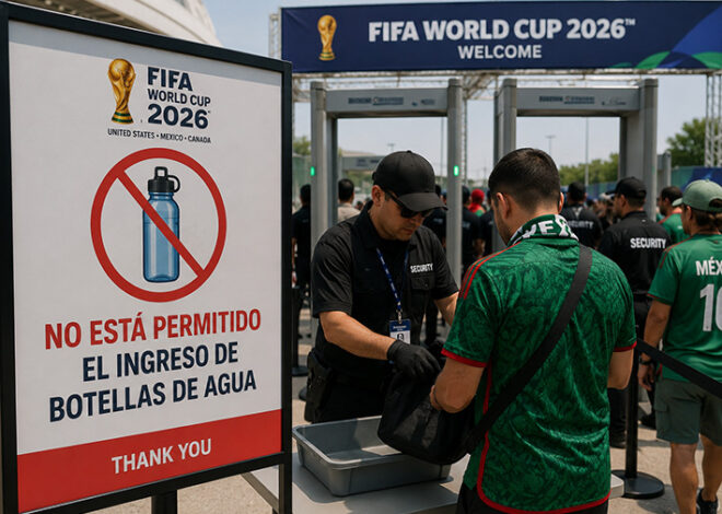 FIFA expulsa de estadios a botellas de agua rellenables en el Mundial 2026