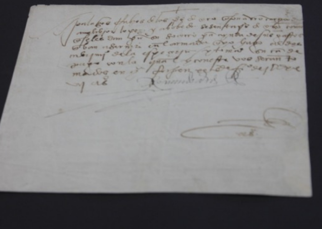 México recupera documento de 1527 firmado por Hernán Cortés; fue robado hace mas de 30 años