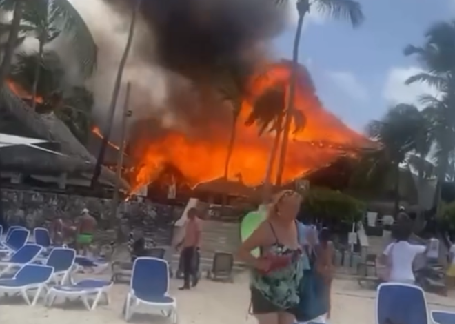 Incendio consume parte de resort y deja una turista fallecida en República Dominicana