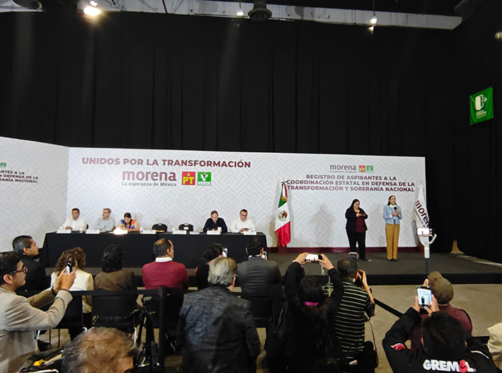 Cuarto día de registros de Morena en CDMX; hoy acuden los aspirantes de Quintana Roo