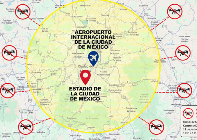 Restringirán vuelos y drones durante inauguración del Mundial 2026