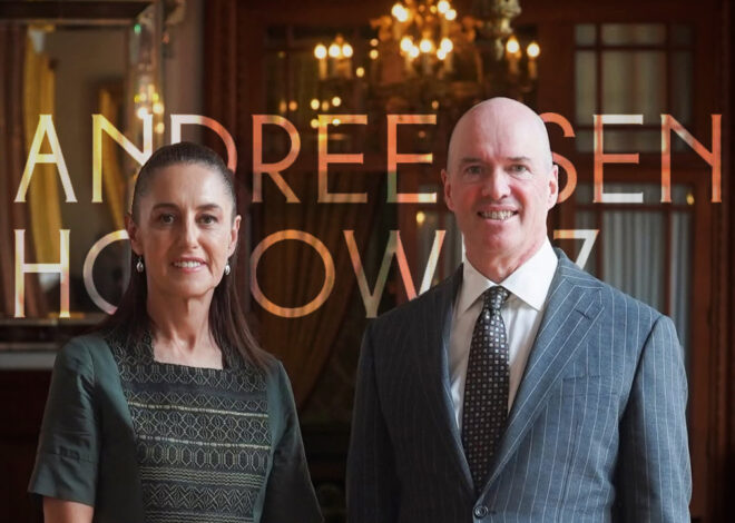 Sheinbaum se reúne con Ben Horowitz en Palacio Nacional