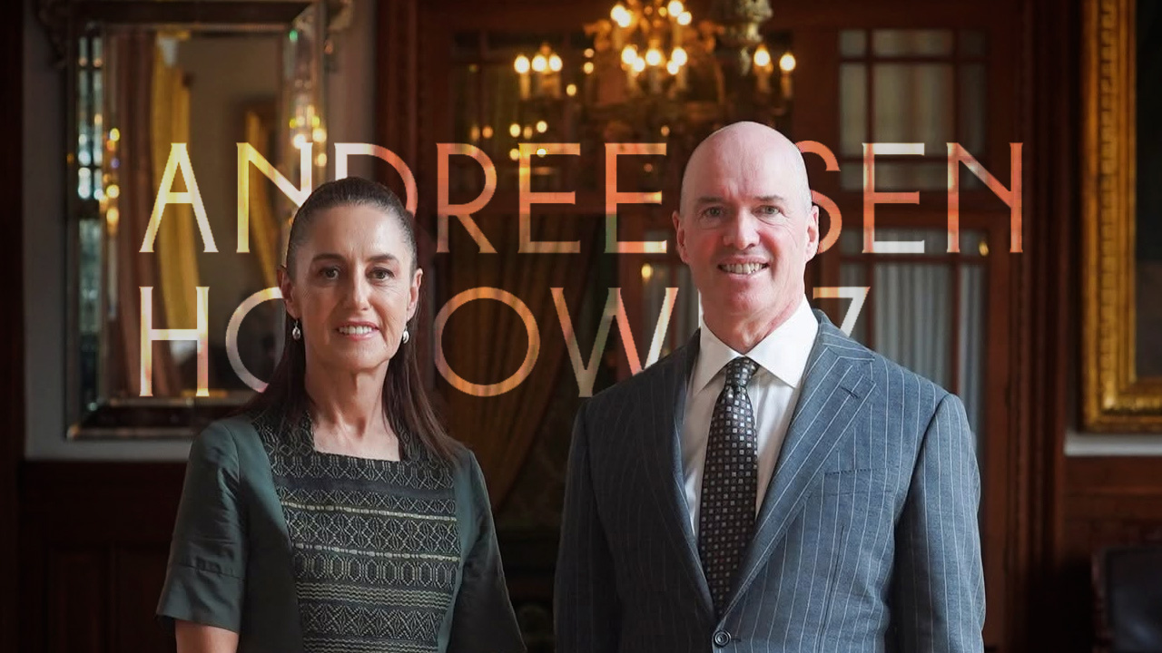Sheinbaum se reúne con Ben Horowitz en Palacio Nacional