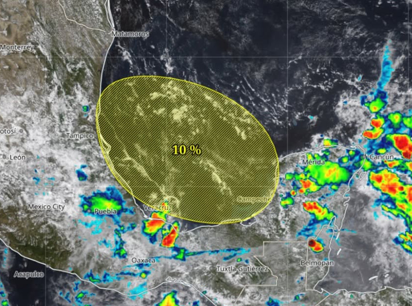 Se encienden las alertas: vigilan posible ciclón en la Sonda de Campeche