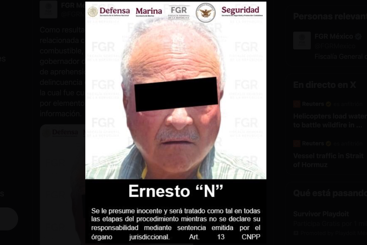 Detienen a Ernesto Ruffo Appel por investigación de huachicol fiscal