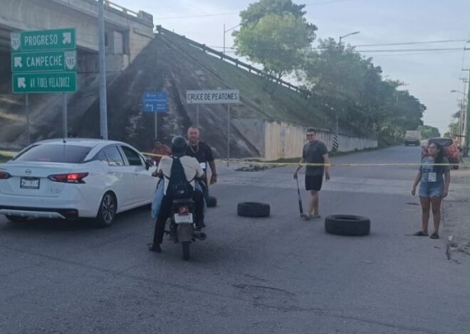 Protesta por falta de luz provoca cierre parcial en el Periférico de Mérida