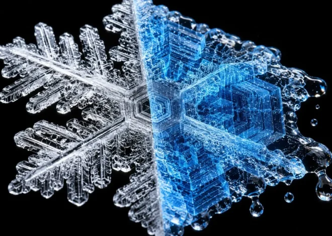 IA logra grabar por primera vez el deshielo de un copo de nieve en 3D con un nivel de detalle sin precedentes