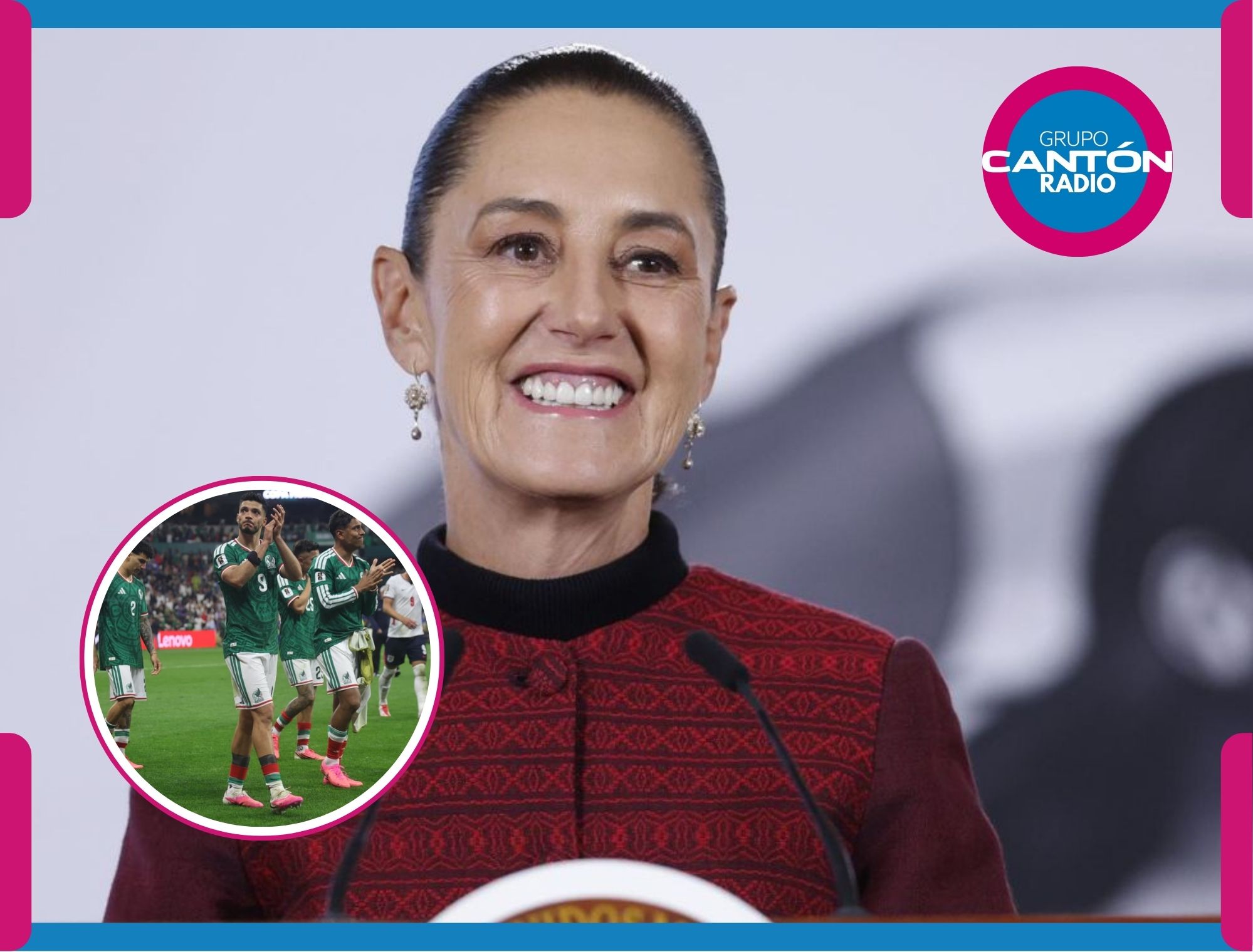 Sheinbaum se rinde ante el Tri: “Jugaron muy bien”
