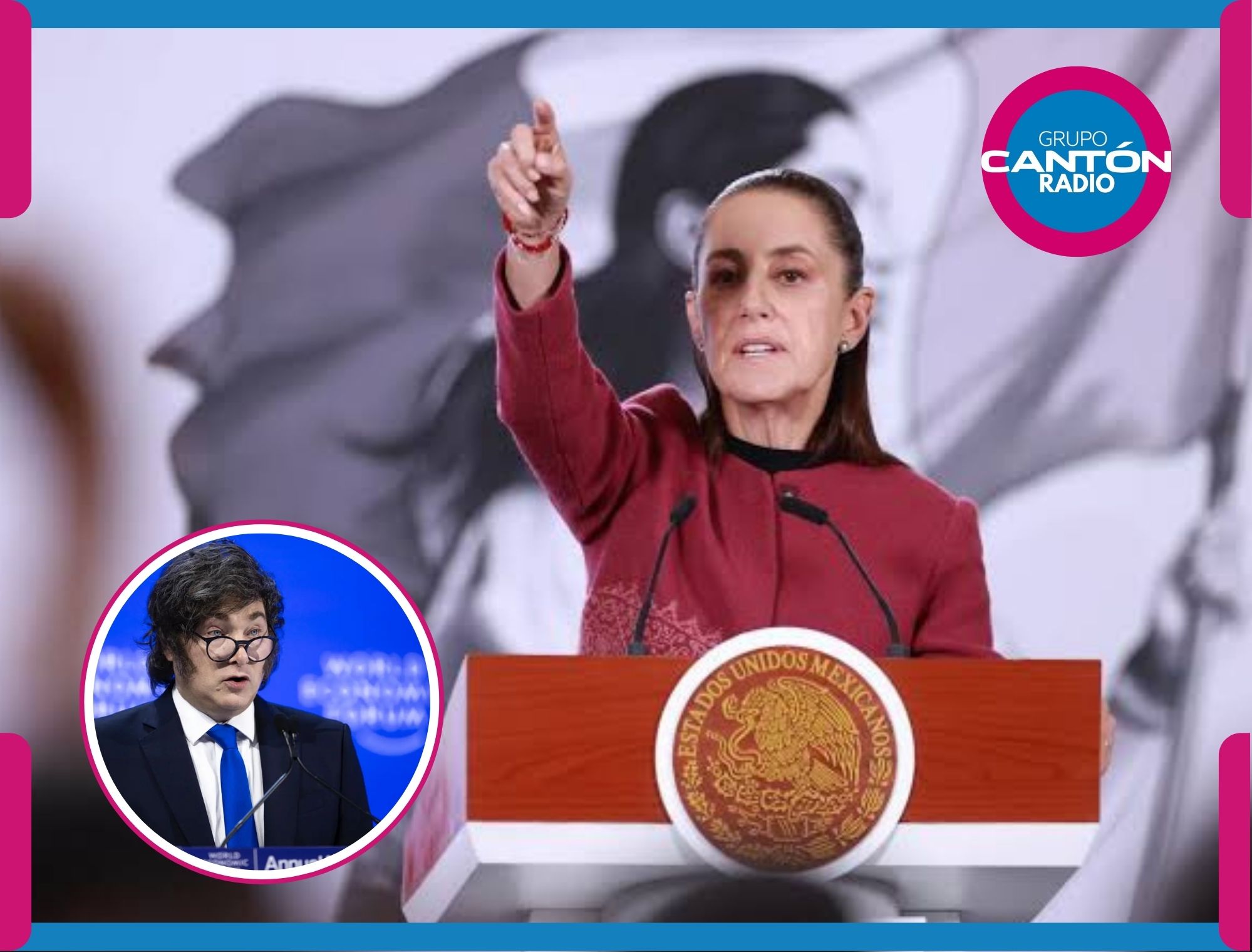 Sheinbaum le pone freno a Milei: niega campaña contra Argentina