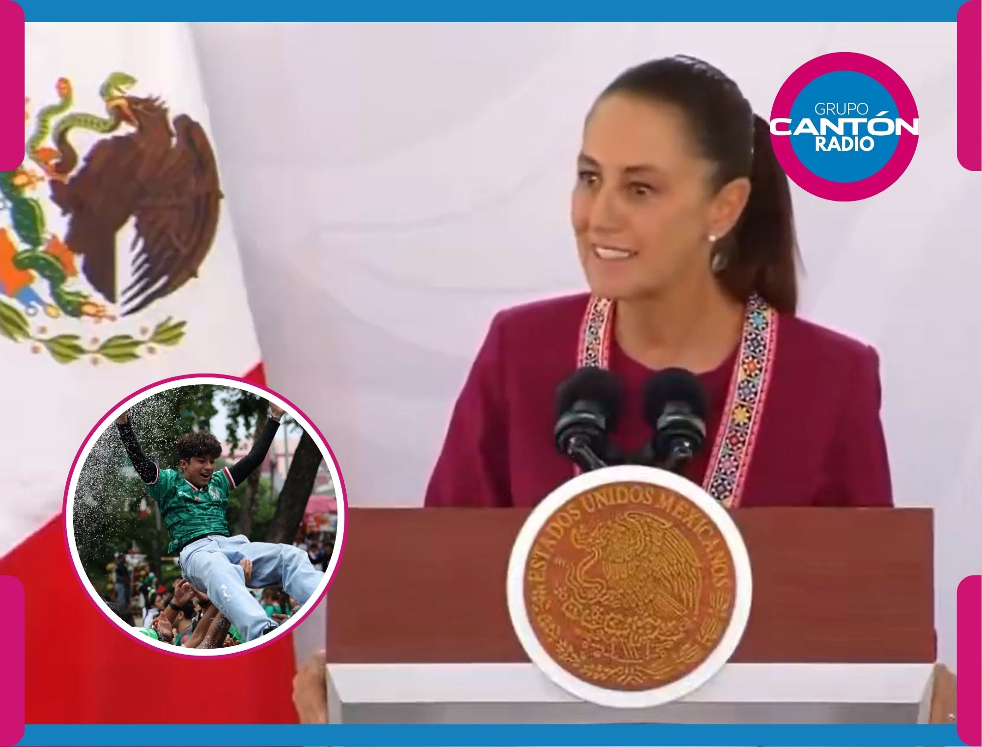 Sheinbaum lanza advertencia: “Si gana México, celebren con responsabilidad”