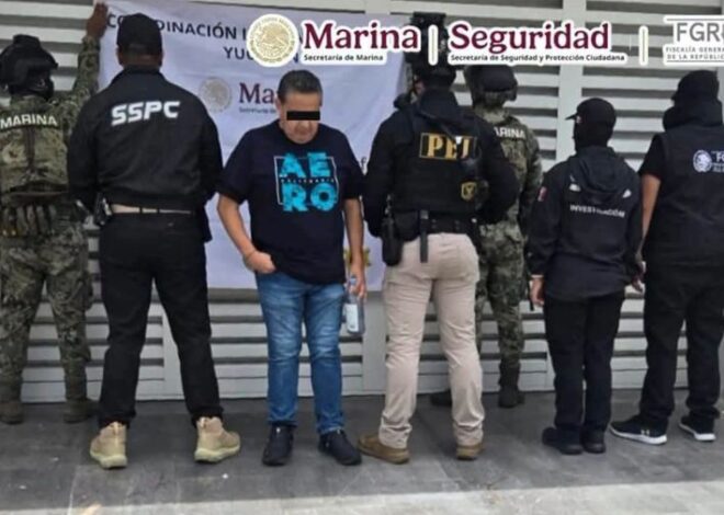 Golpe al crimen en Yucatán: detienen a presunto operador financiero y decomisan bienes