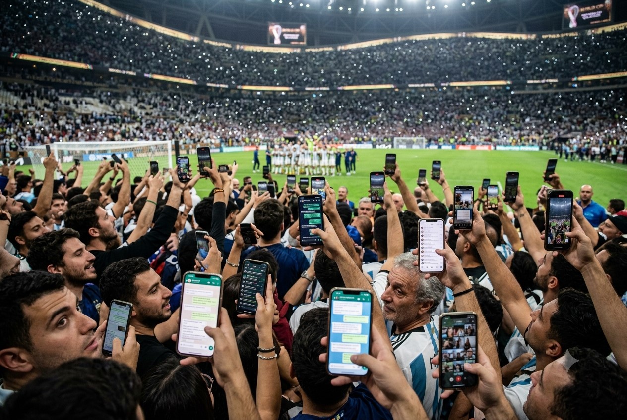 WhatsApp explotó: la Copa del Mundo hizo historia digital