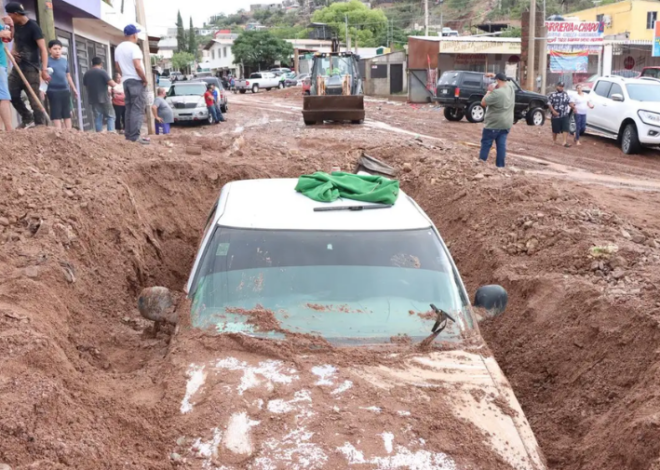 Lluvias en Nogales dejan un muerto y activan el Plan DN-III-E