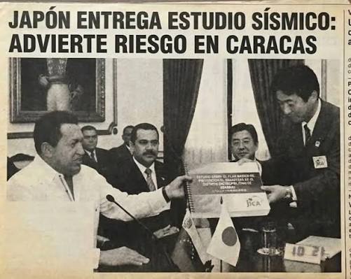 Japón advirtió desde hace 20 años del riesgo sísmico en Caracas
