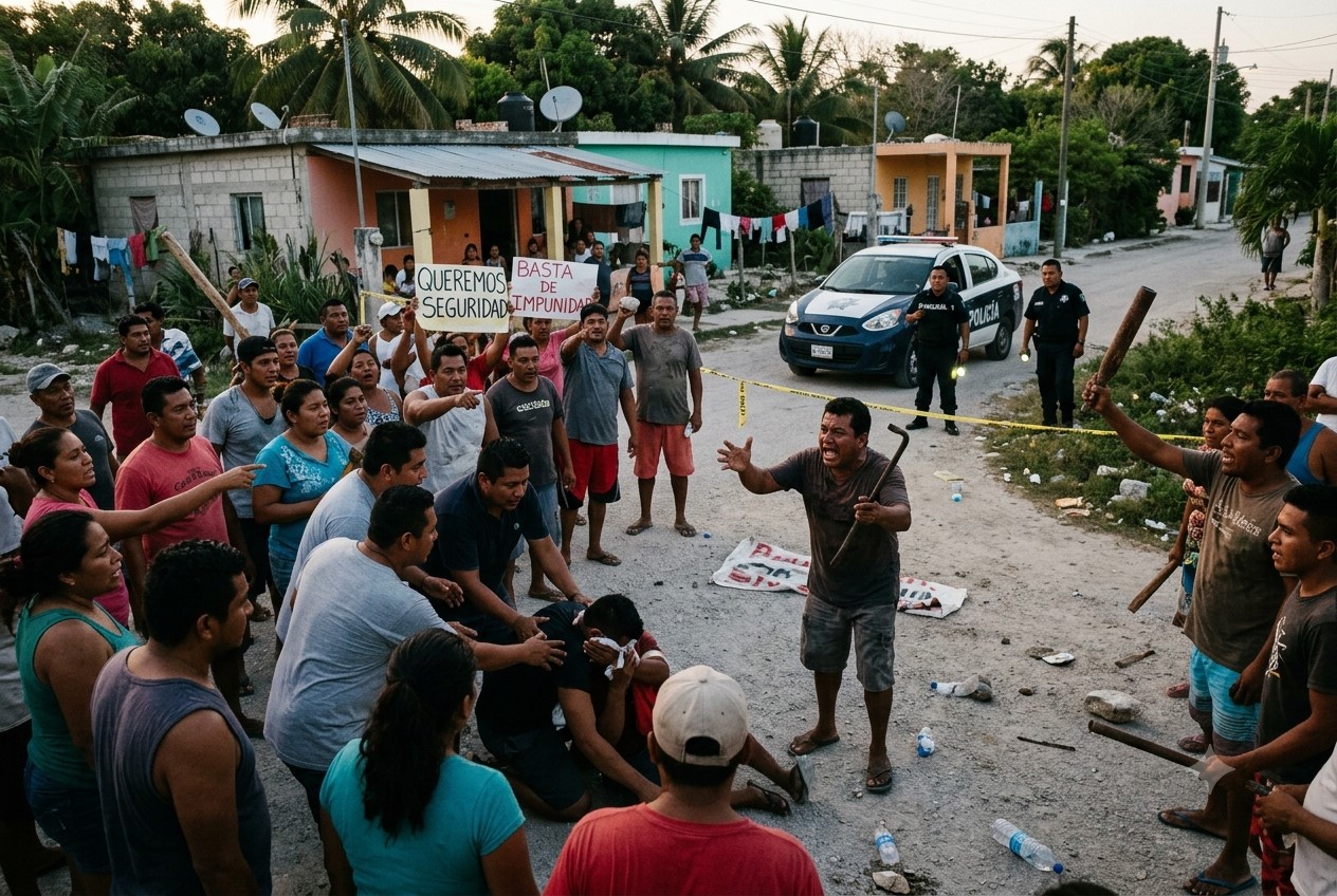 Falta de confianza en la justicia desata ola de linchamientos en Quintana Roo