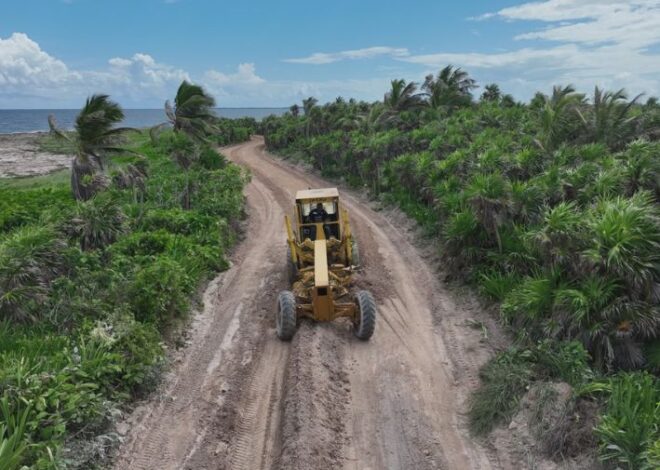 Mejora la SEOP el acceso a la comunidad de Punta Allen, en Tulum