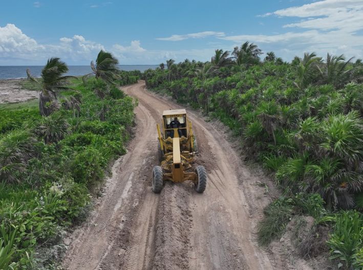 Mejora la SEOP el acceso a la comunidad de Punta Allen, en Tulum