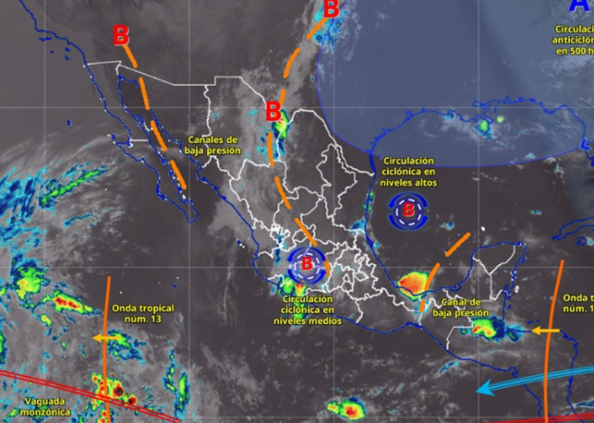 Onda tropical 14 se acerca a Quintana Roo; prevén lluvias fuertes este miércoles