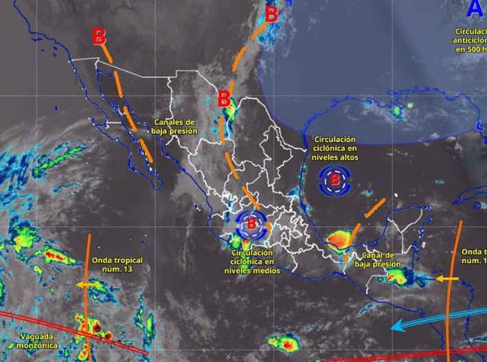 Onda tropical 14 se acerca a Quintana Roo; prevén lluvias fuertes este miércoles