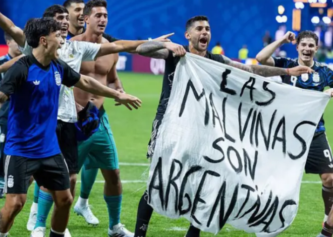 FIFA analiza sanciones contra Argentina por la pancarta de Malvinas