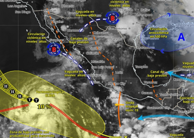 Monzón y onda tropical mantienen lluvias en gran parte del país