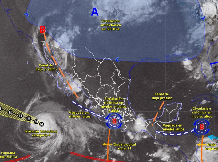 Lluvias y calor de hasta 40°C marcarán el clima en Quintana Roo este martes