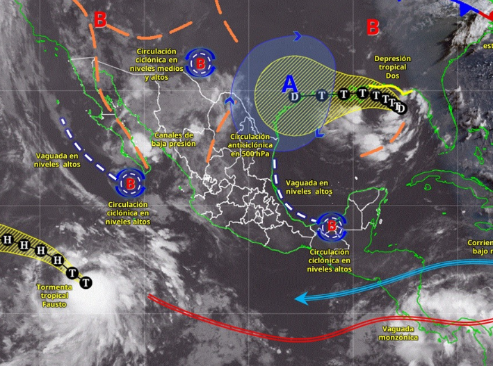 Lluvias y viento marcarán el inicio de semana en Quintana Roo