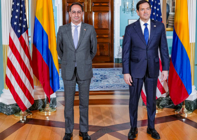 Marco Rubio recibe al vicepresidente electo de Colombia y le refrenda el respaldo de EU