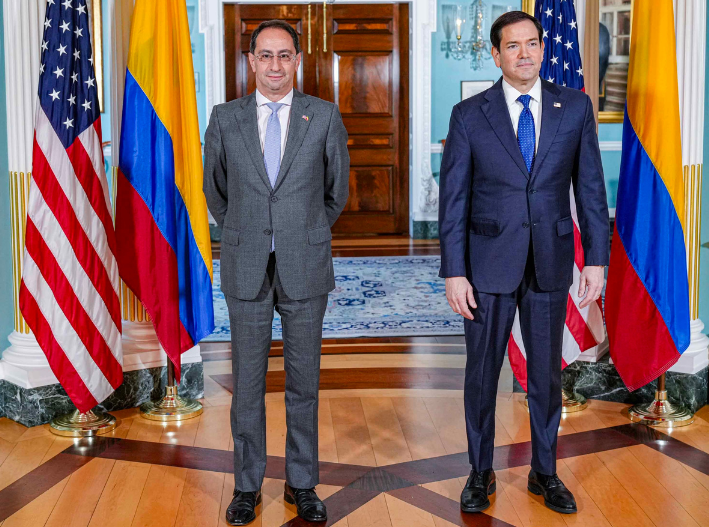 Marco Rubio recibe al vicepresidente electo de Colombia y le refrenda el respaldo de EU