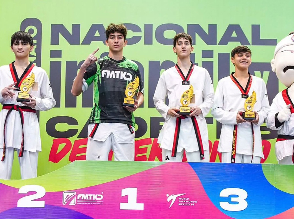Quintana Roo reparte patadas de oro en el Nacional de Taekwondo