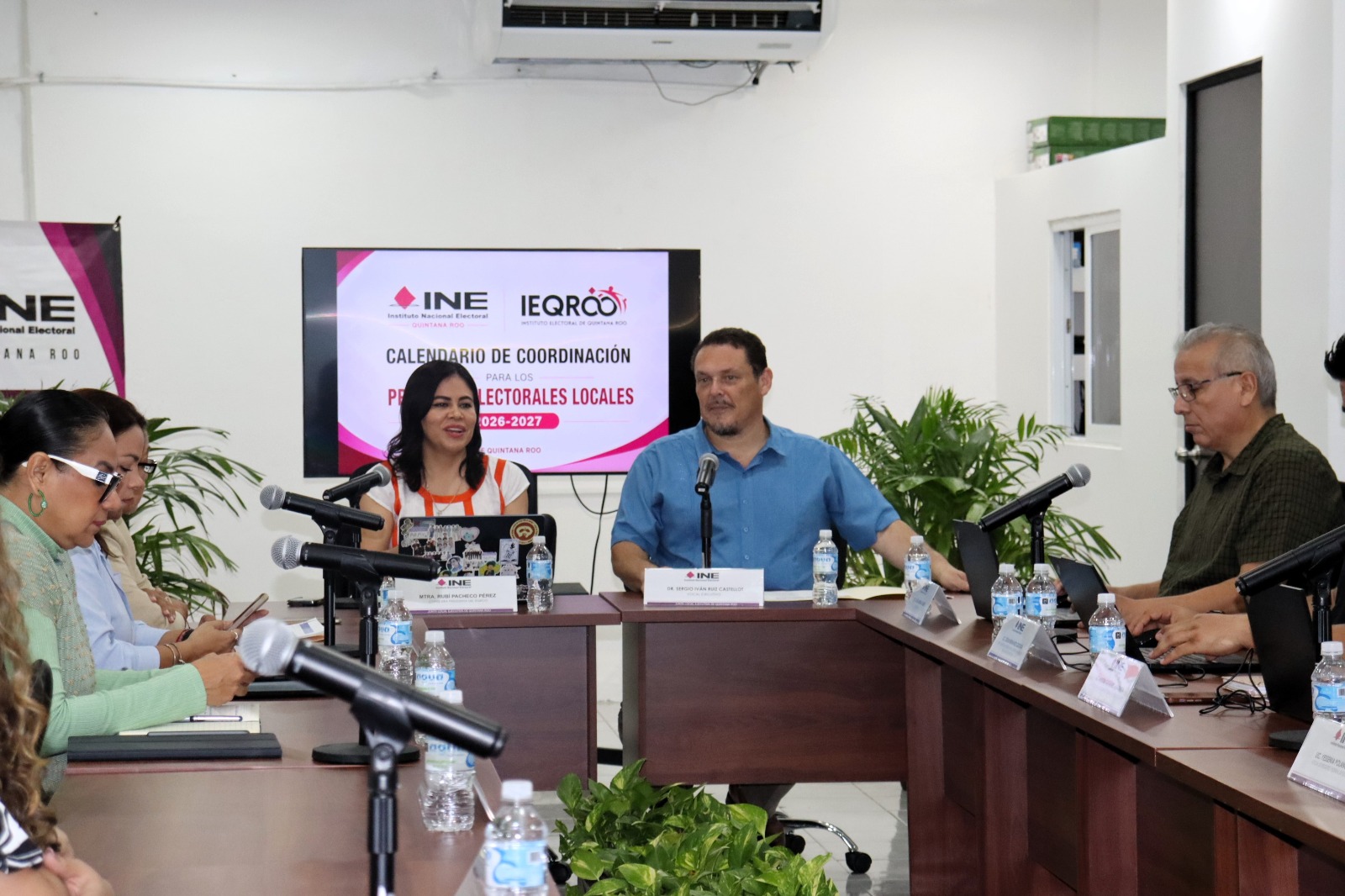 INE e IEQROO coordinan acciones rumbo al proceso electoral 2027