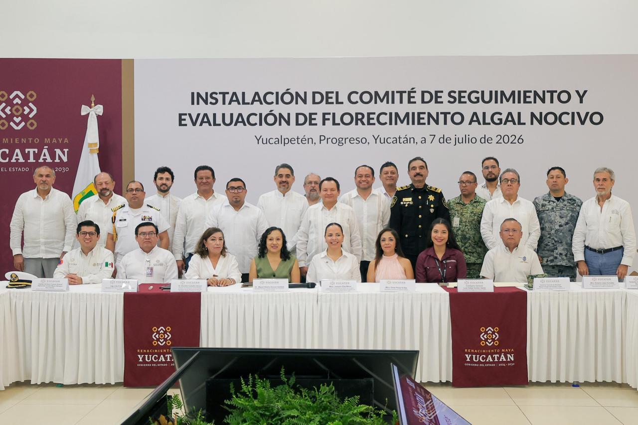 Yucatán activa vigilancia permanente ante riesgo de marea roja