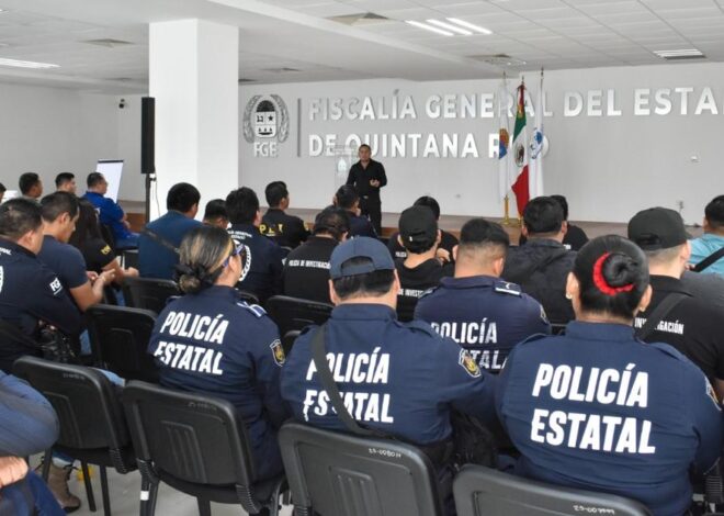 Imparte FGE Quintana Roo capacitación a 254 elementos del Grupo Interinstitucional