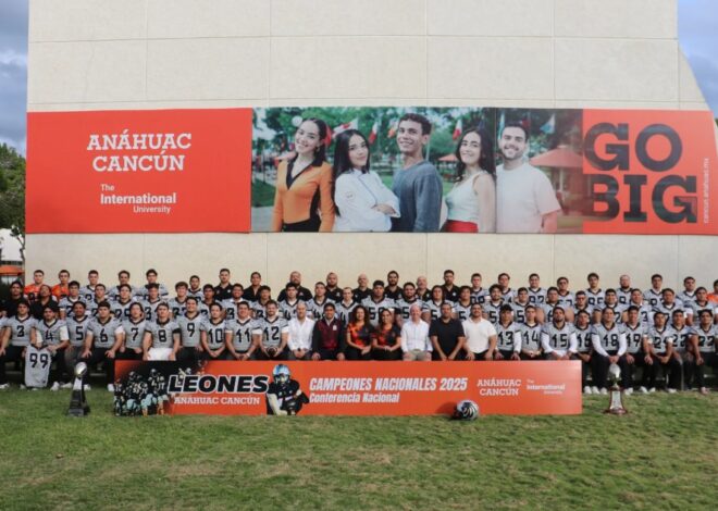 Leones Anáhuac Cancún jugarán en la Conferencia de los 14 Grandes de la ONEFA