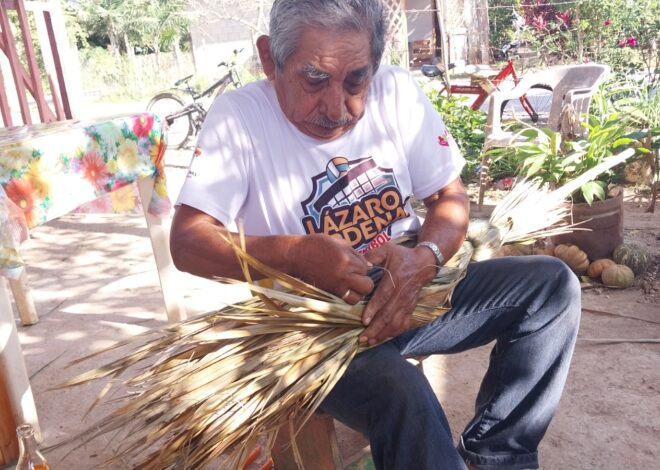 El arte que se niega a desaparecer: Tiburcio Mex, el creador de escobas de guano