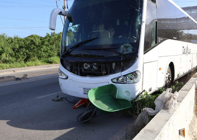 Bajo la lupa autobuses del peligro en Playa del Carmen