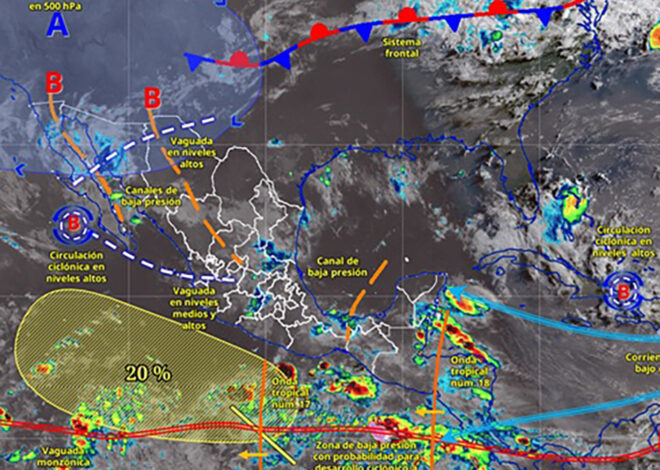 Onda tropical 18 afecta a Quintana Roo con lluvias y tormentas eléctricas