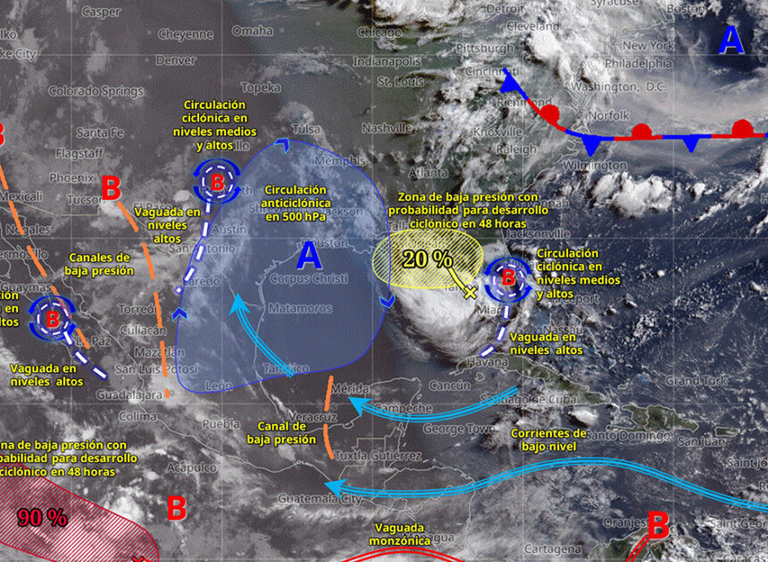 Quintana Roo, entre calor, lluvias y fuertes rachas de viento este sábado