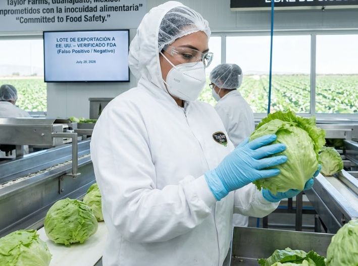 Desmiente FDA contaminación en lechuga mexicana; confirma “falso positivo” tras análisis