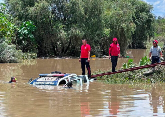 Lluvias mortales: río arrastra patrulla y deja cuatro muertos en Puebla