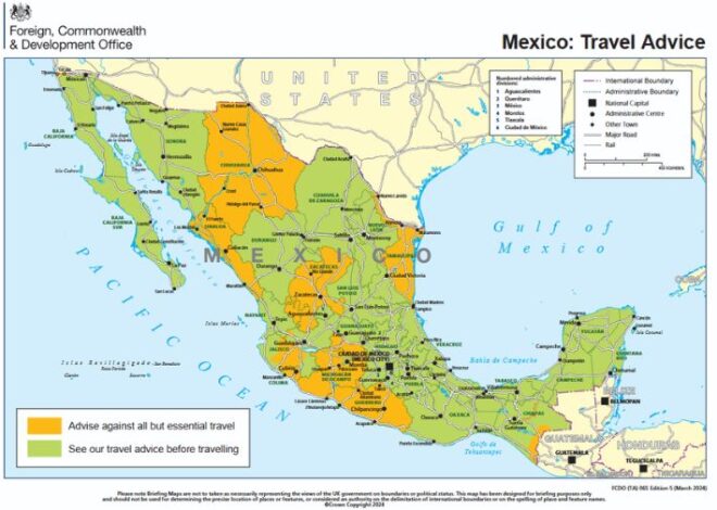 Reino Unido ajusta alerta de viaje para México previo a octavos de final: restringe zonas clave